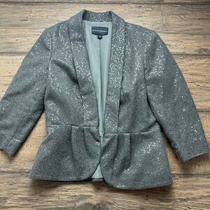 Banana Republic Charcoal Sequin Jacket
